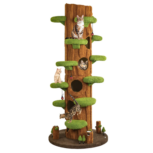 Solid Wood Cat Condo
