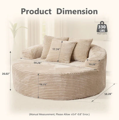Auren BONELESS ROUND FOAM CHAIR