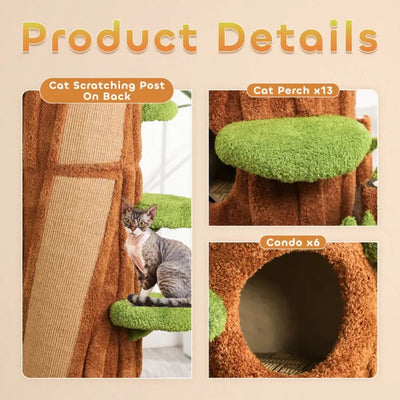 Solid Wood Cat Condo