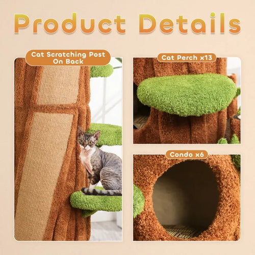 Solid Wood Cat Condo