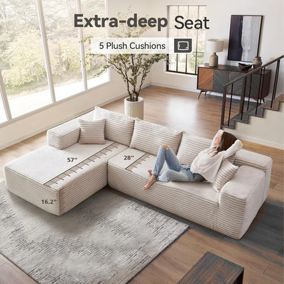 AUREN BONELESS CLOUD COUCH "NINE"