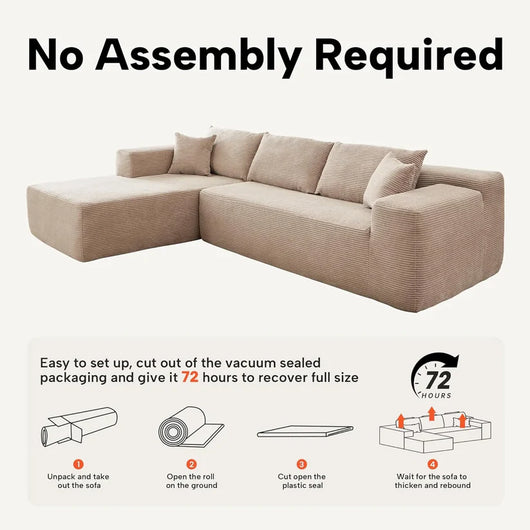 AUREN BONELESS CLOUD COUCH "NINE"